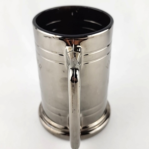 ⭐️3/ $30⭐️ Vancouver Canucks Gunmetal Steel Glass Beer Stein Size 15 OZ - Picture 4 of 12